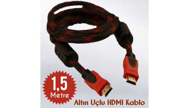 Altın Uçlu Hdmı Kablo (1,5 Metre)