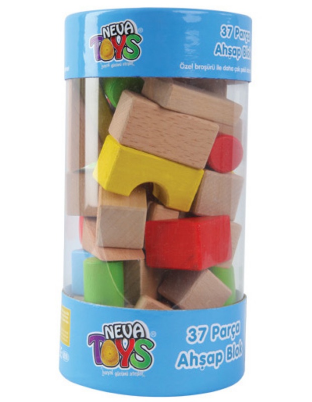 Neva Toys 37 Parça Ahşap Blok