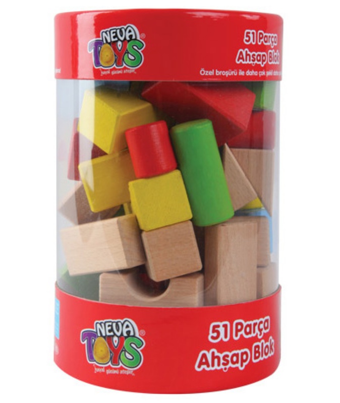 Neva Toys 51 Parça Ahşap Blok