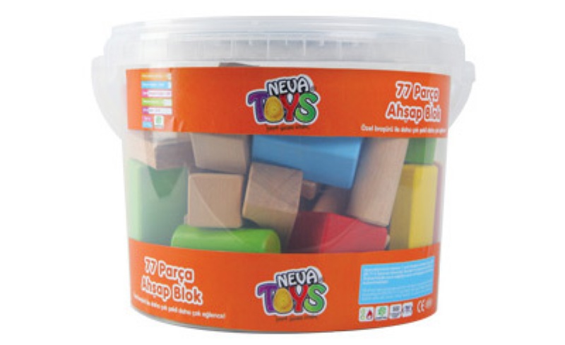 Neva Toys 77 Parça Ahşap Blok