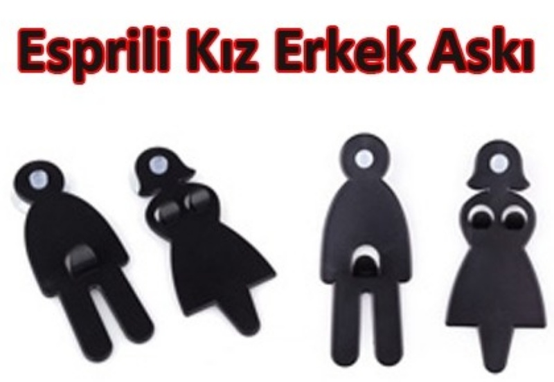 Esprili Kız Erkek Askı