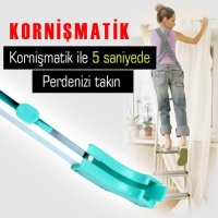 Perdematik Pratik Perde Takma Aparatı (Kornişmatik)